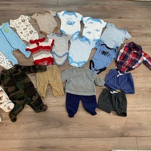 0-3 month baby boy lot